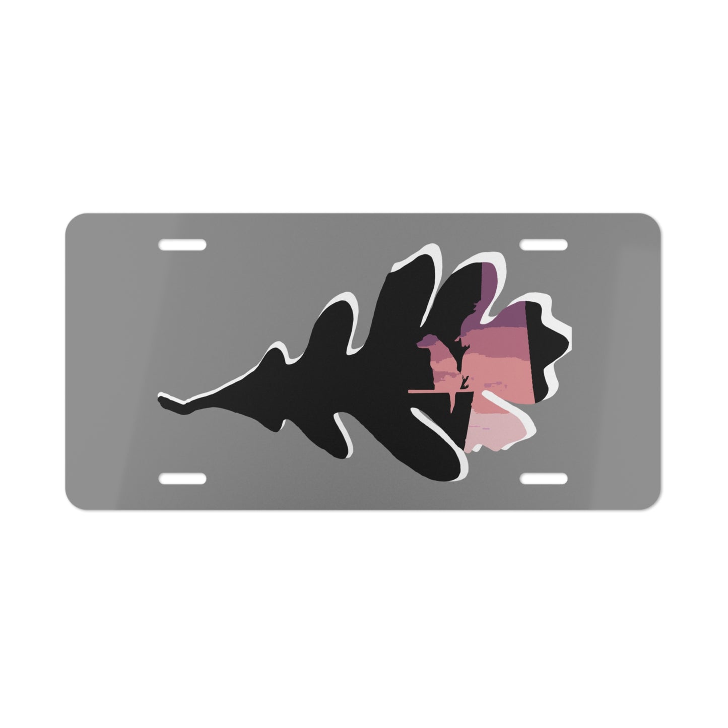 Neon Leaf Vanity Plate